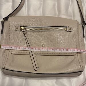 Kate Spade Cream Crossbody Bag with Gold Accents
